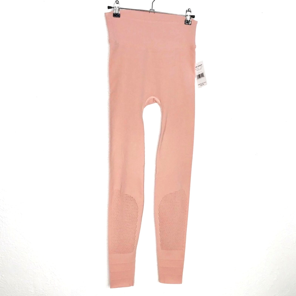 Free People High Waisted Sculpt Mesh Legging Pink Medium - Picture 3 of 7